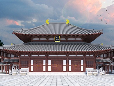 仿古建筑裝修天花造型創(chuàng)新，傳統(tǒng)圖案與現(xiàn)代照明技術(shù)融合，提升裝修格調(diào)